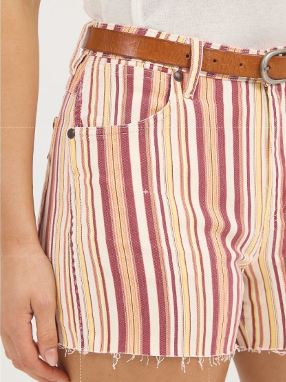 NWT Wrangler High Rise Retro Cowboy Denim Shorts Size 30